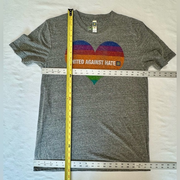 HEC.org UNITED AGAINST HATE women’s short sleeve tee, MEDIUM - Picture 3 of 4